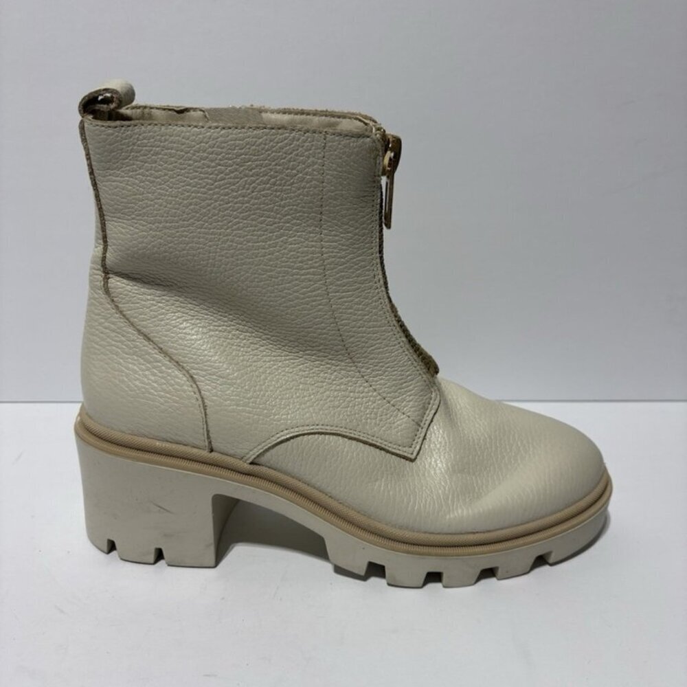 Antonio De Faria Women’s Lola Zip Ankle Booties White, Size 9 M